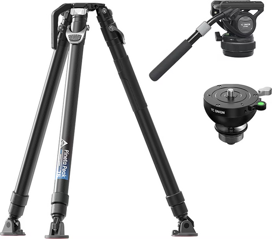 [BRAND NEW] YC ONION T75SHDFH (YC Onion Pineta Peak Photo and Video Carbon Fiber Tripod with HD Tripod Feet and the FH75S fluid head)