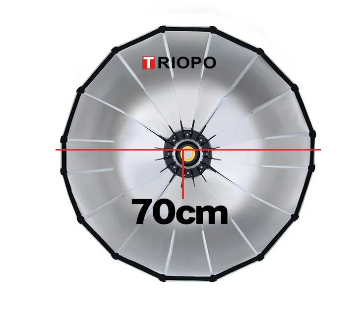 [BRAND NEW] Triopo 27.6 inches / 70cm Parabolic Hexadecagon Umbrella Softbox for Photography
