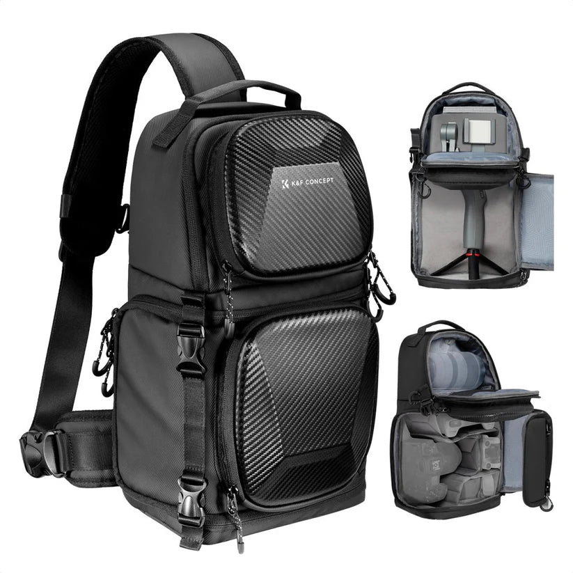[BRAND NEW] K&F Concept 10L Camera Crossbody Bag Single Sling Strap Hardshell Backpack