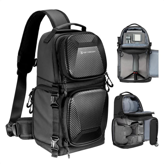 [BRAND NEW] K&F Concept 10L Camera Crossbody Bag Single Sling Strap Hardshell Backpack
