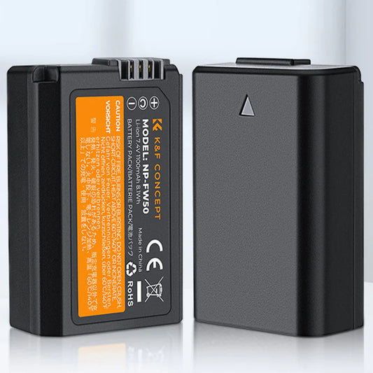 [BRAND NEW] K&F Concept NP-FW50 (1-Pack) 1100mAh Rechargeable Camera Battery Replacement and Triple / Dual Slot Charger Kit