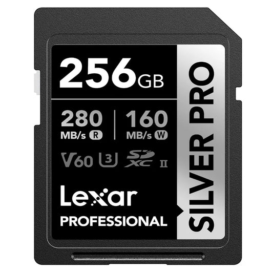[BRAND NEW] Lexar Professiol 256GB Silver Pro SDXC UHS-II Memory Card V60 Class 10 U3 with Max 280MB/s