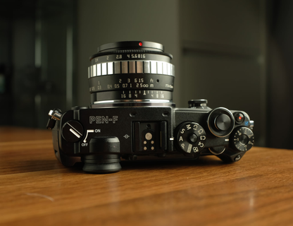 [Preowned] Olympus Pen-F 20MP w/ IBIS + TTArtisan 23mm F1.4 Lens