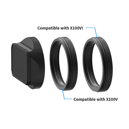 [BRAND NEW] YC ONION LHX100CB BLACK (FUJIFILM X100 SERIES LENS HOOD)