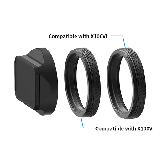 [BRAND NEW] YC ONION LHX100CB BLACK (FUJIFILM X100 SERIES LENS HOOD)