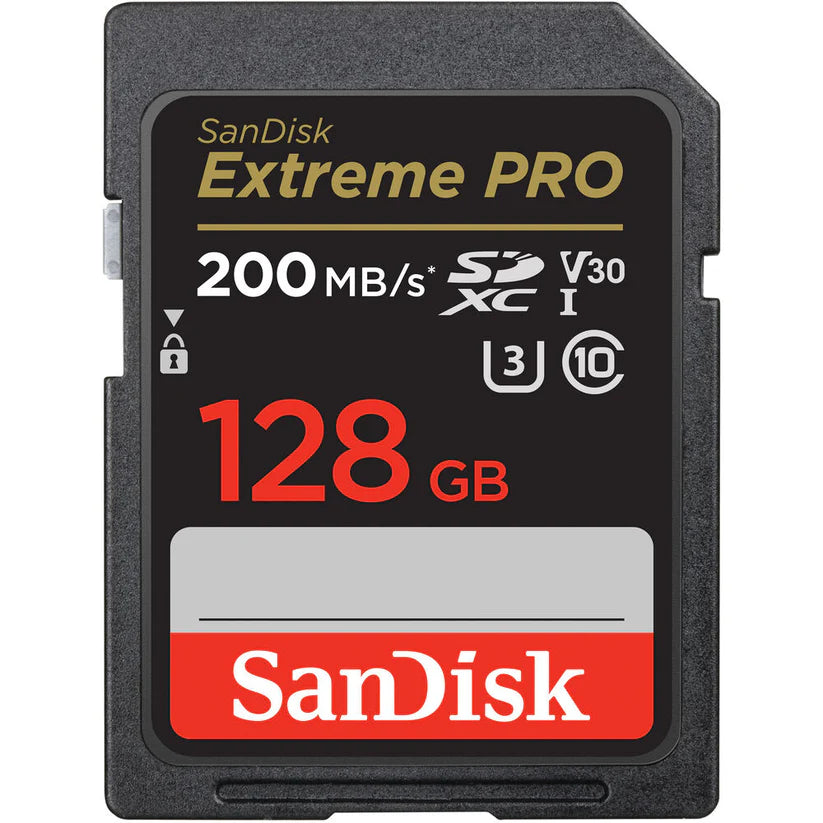 [BRAND NEW] SanDisk Extreme Pro SD Card UHS-I SDXC Class 10 with 200MB/s Read Speed V30 128GB