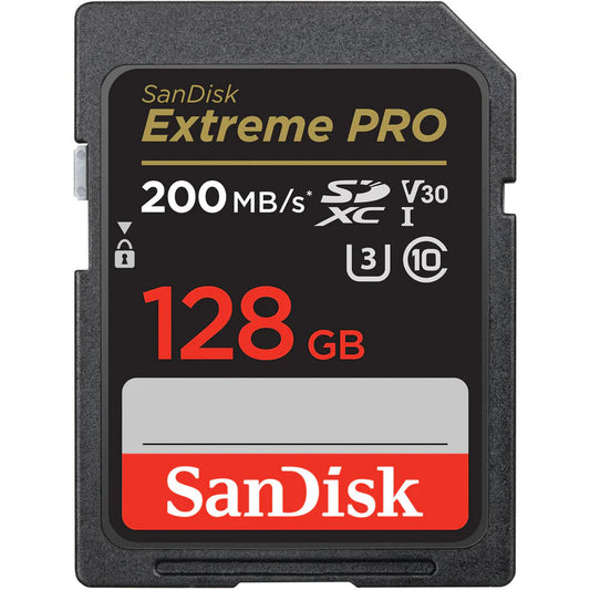 [BRAND NEW] SanDisk Extreme Pro SD Card UHS-I SDXC Class 10 with 200MB/s Read Speed V30 128GB