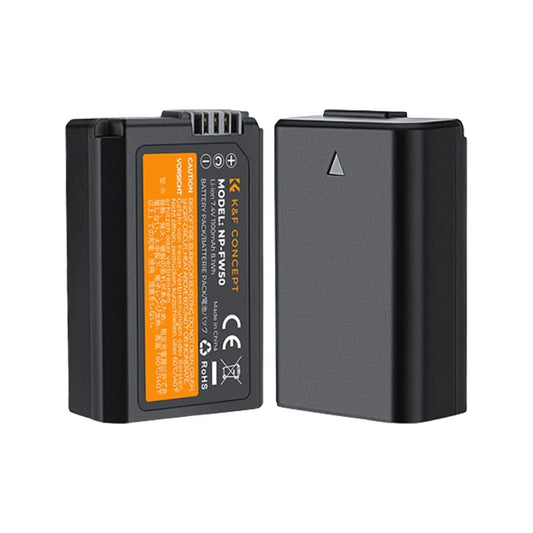 [BRAND NEW] K&F Concept NP-FW50 (1-Pack) 1100mAh Rechargeable Camera Battery Replacement and Triple / Dual Slot Charger Kit