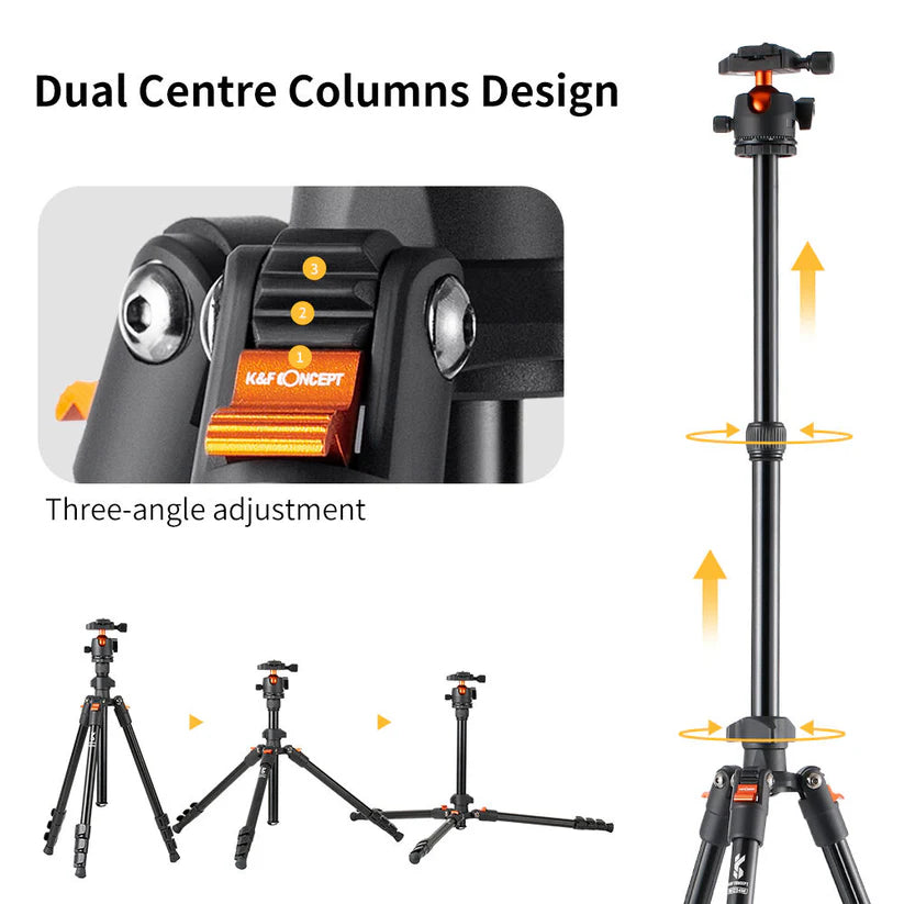 [BRAND NEW] K&F Concept BI234M Lightweight Compact Travel Camera Tripod Magnesium Alloy with Ball Head