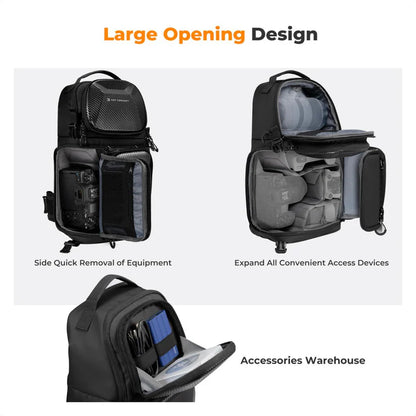 [BRAND NEW] K&F Concept 10L Camera Crossbody Bag Single Sling Strap Hardshell Backpack