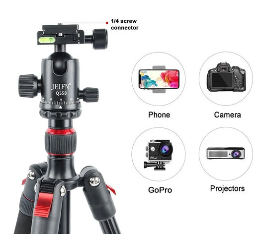 [BRAND NEW] Jeifn by Zomei Q558 Professiol Aluminum Foldable Camera Tripod with Detachable Monopod
