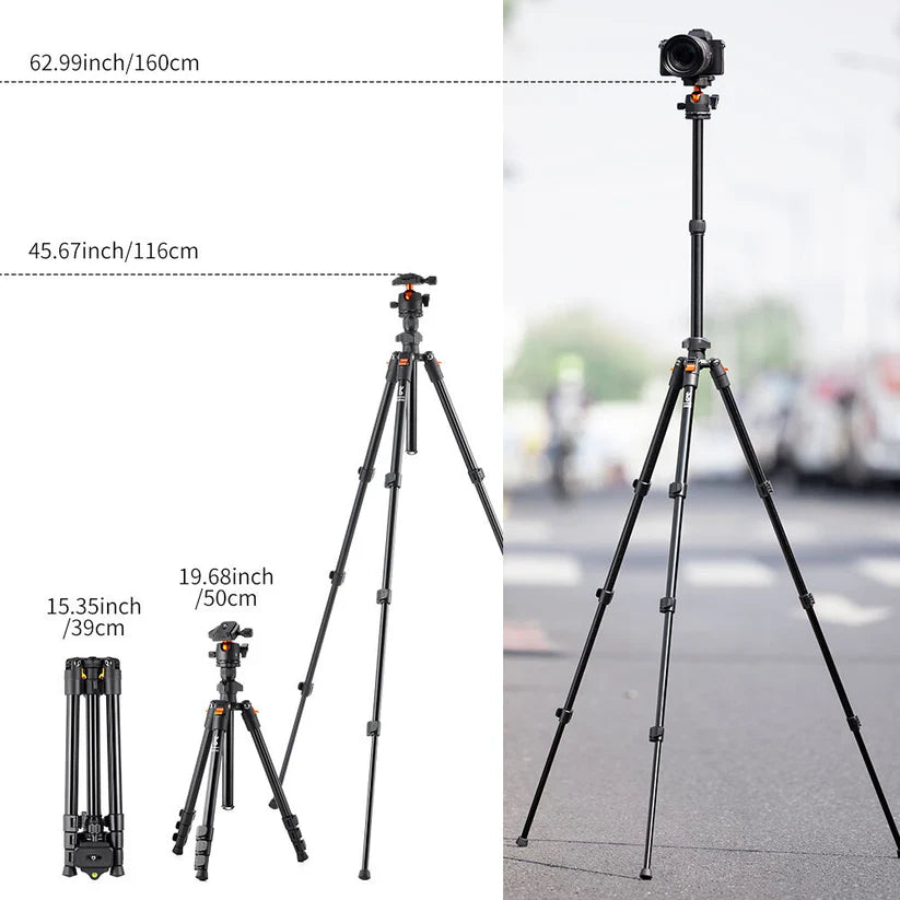 [BRAND NEW] K&F Concept BI234M Lightweight Compact Travel Camera Tripod Magnesium Alloy with Ball Head