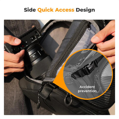 [BRAND NEW] K&F Concept 10L Camera Crossbody Bag Single Sling Strap Hardshell Backpack