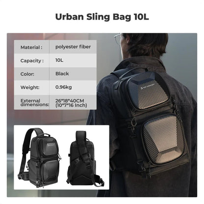 [BRAND NEW] K&F Concept 10L Camera Crossbody Bag Single Sling Strap Hardshell Backpack