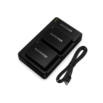 [BRAND NEW] RAVPower (2-Pack) NP-W126S NP-W126 NPW126 Battery & Dual Charger Kit