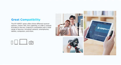 [BRAND NEW] BOYA BY-WM3T-U2 2 Person 2.4GHz Dual Channel USB Type-C Wireless Omnidirectional Microphone System