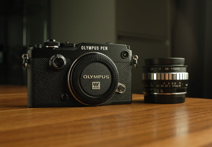 [Preowned] Olympus Pen-F 20MP w/ IBIS + TTArtisan 23mm F1.4 Lens