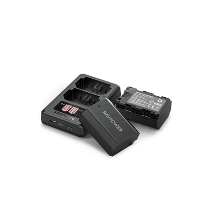 [BRAND NEW] RAVPower (2-Pack) NP-FZ100 NPFZ100 Battery & Dual Charger Kit for Sony Alpha