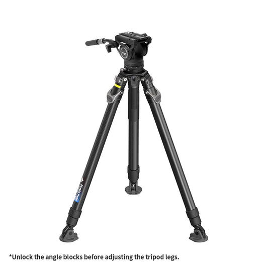 [BRAND NEW] YC ONION T75SHDFH (YC Onion Pineta Peak Photo and Video Carbon Fiber Tripod with HD Tripod Feet and the FH75S fluid head)
