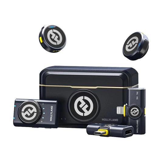 [BRAND NEW]  HTC Hollyland Lark M2 Duo Combo Wireless Lavalier Mic (Black)