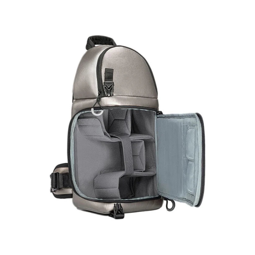 [BRAND NEW] K&F Concept 10L Nylon Black / Golden Leather Camera Sling Bag with Tripod Holder