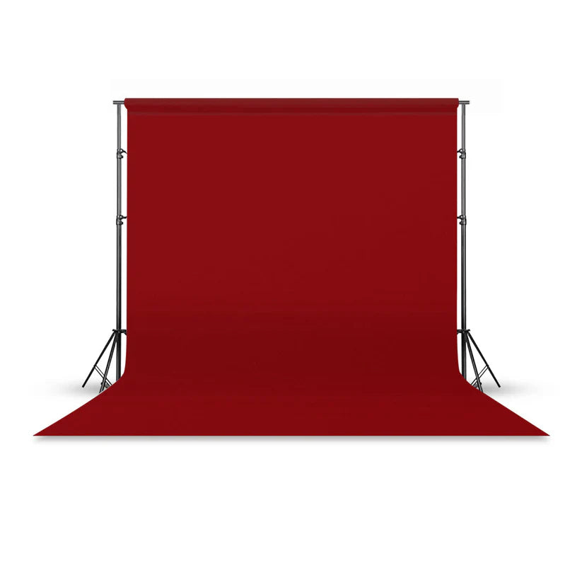 [BRAND NEW] Pxel P272 2.7 x 10m Seamless Solid Color Paper Photo Background Backdrop (Flame Red)
