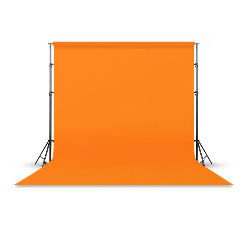 [BRAND NEW] Pxel P272 2.7 x 10m Seamless Solid Color Paper Photo Background Backdrop (Yellow Orange)