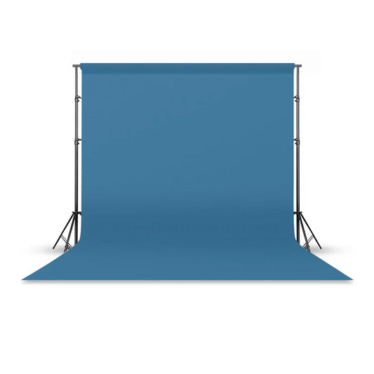 [BRAND NEW] Pxel P272 2.7 x 10m Seamless Solid Color Paper Photo Background Backdrop (Marine Blue)