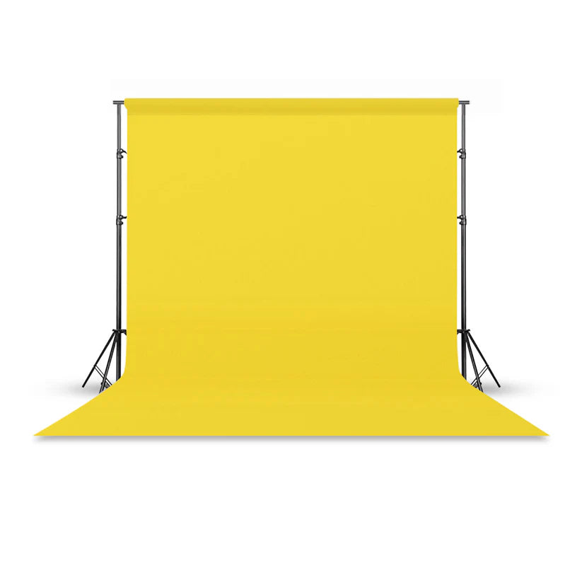 [BRAND NEW] Pxel P272 2.7 x 10m Seamless Solid Color Paper Photo Background Backdrop (Poplar Yellow)