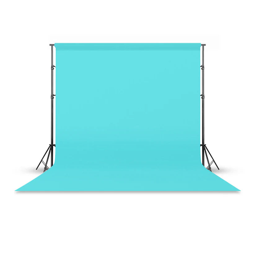 [BRAND NEW] Pxel P272 2.7 x 10m Seamless Solid Color Paper Photo Background Backdrop (Alpine Blue)