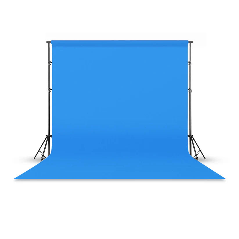 [BRAND NEW] Pxel P272 2.7 x 10m Seamless Solid Color Paper Photo Background Backdrop (Lake Blue)