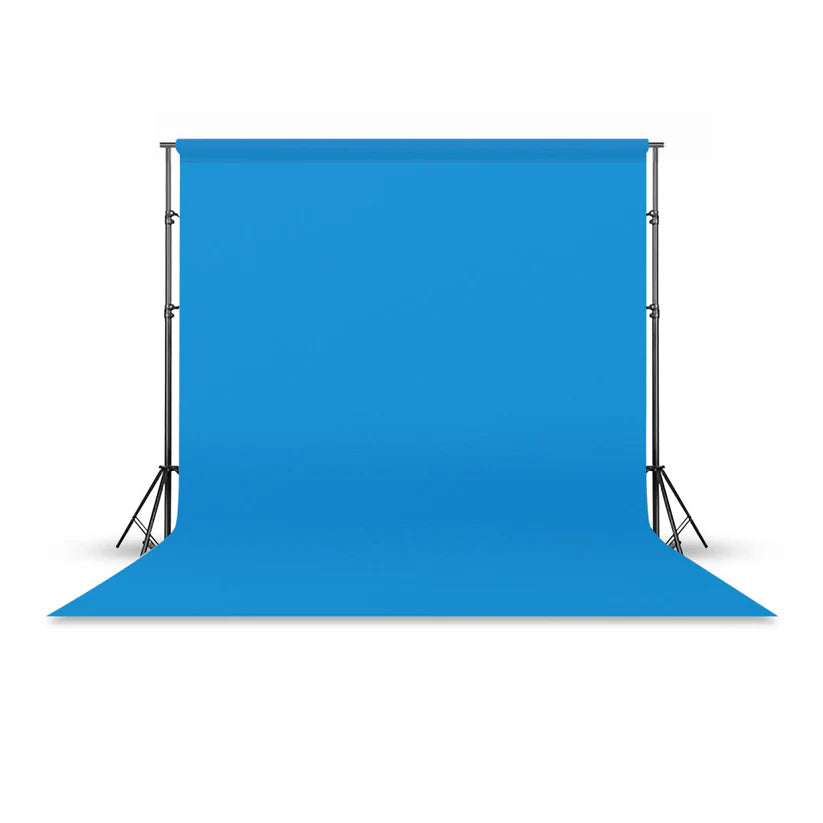 [BRAND NEW] Pxel P272 2.7 x 10m Seamless Solid Color Paper Photo Background Backdrop (Tropical Blue)