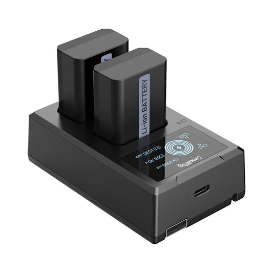 [BRAND NEW] SmallRig NP-FW50 Rechargeable Replacement Battery (2-Pack) 7.4V 1030mAh with 5V USB Type C Dual Battery Charger Kit
