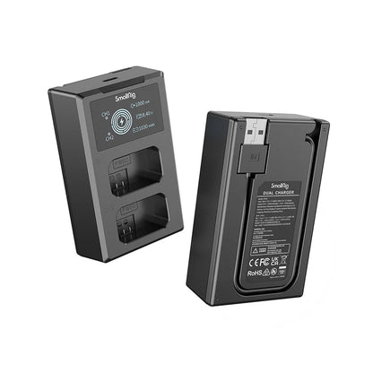 [BRAND NEW] SmallRig NP-FW50 Rechargeable Replacement Battery (2-Pack) 7.4V 1030mAh with 5V USB Type C Dual Battery Charger Kit