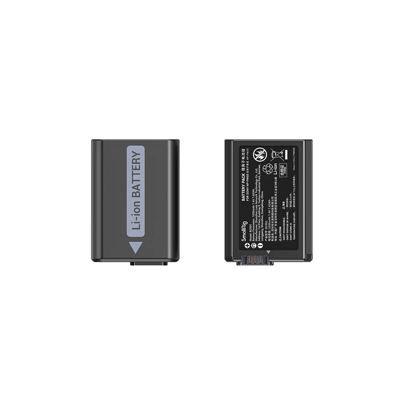 [BRAND NEW] SmallRig NP-FW50 Rechargeable Replacement Battery (2-Pack) 7.4V 1030mAh with 5V USB Type C Dual Battery Charger Kit