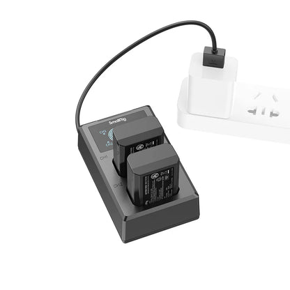 [BRAND NEW] SmallRig NP-FW50 Rechargeable Replacement Battery (2-Pack) 7.4V 1030mAh with 5V USB Type C Dual Battery Charger Kit