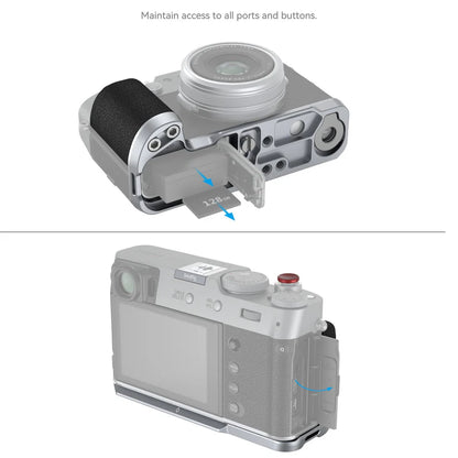 [BRAND NEW] SmallRig Aluminum L-Shape Camera Grip for FUJIFILM X100VI / X100V Body with Arca-Swiss Quick Release Plate