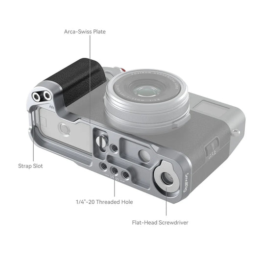 [BRAND NEW] SmallRig Aluminum L-Shape Camera Grip for FUJIFILM X100VI / X100V Body with Arca-Swiss Quick Release Plate