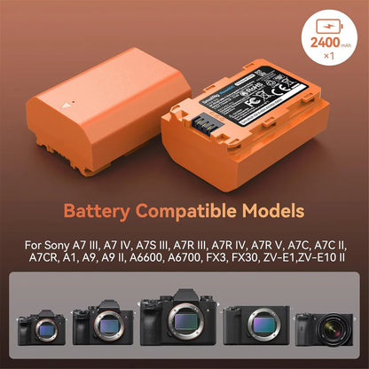 [BRAND NEW] SmallRig NP-FZ100 Rechargeable Lithium-Ion Battery 2400mAh 7.2V with USB-C Direct Charging
