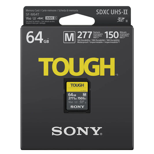 [BRAND NEW] Sony 64GB SF-M TOUGH SDXC UHS-II V60 Class SD Memory Card
