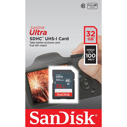 [BRAND NEW] Sandisk Ultra SD Card 32GB UHS-I SDHC Class 10, 100MB/s Read Speed