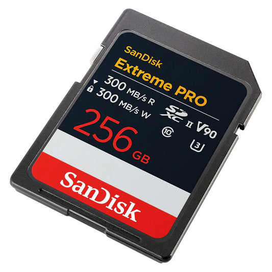 [BRAND NEW] SanDisk Extreme Pro UHS II SDXC V90 U3 SD Memory Card with 300MB/s Read and 260 / 300MB/s Write Speed, Uninterrupted Cinema-Quality 8K, 4K, Full HD Video Support | 256GB