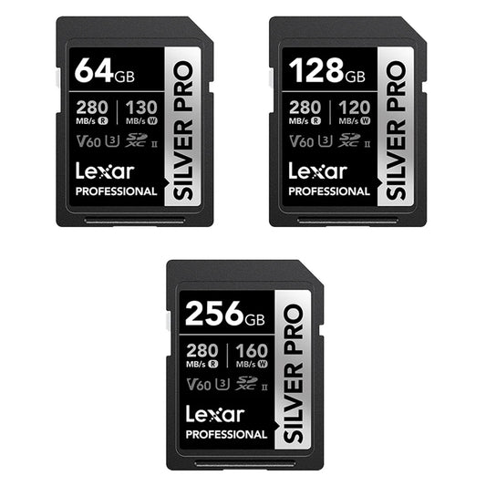 [BRAND NEW] Lexar Professiol 64GB Silver Pro SDXC UHS-II Memory Card V60 Class 10 U3 with Max 280MB/s
