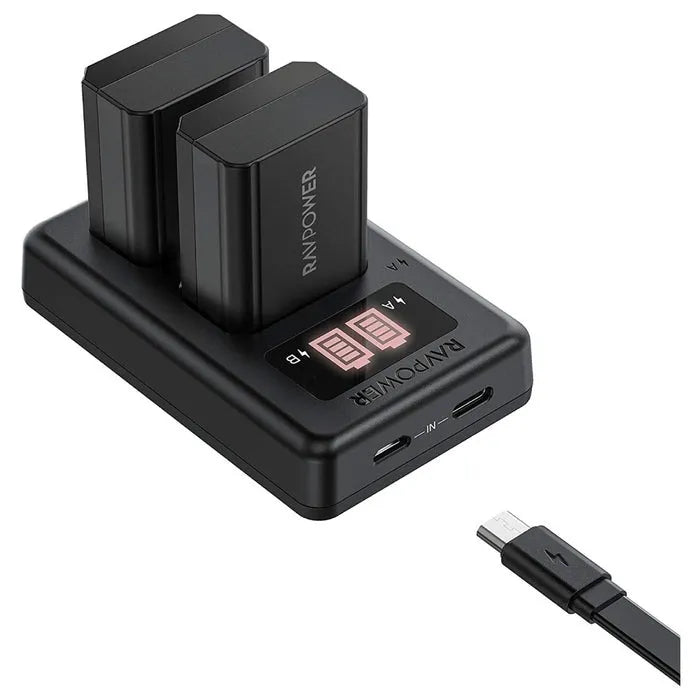 [BRAND NEW] RAVPower Dual Charger Kit for Sony Alpha