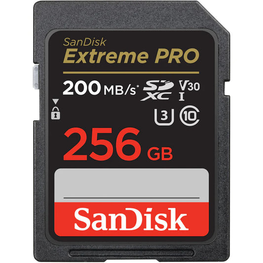 [BRAND NEW] SanDisk Extreme Pro SD Card UHS-I SDXC Class 10 with 200MB/s Read Speed V30 256GB