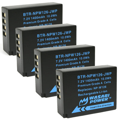 [BRAND NEW] Wasabi Power NP-W126 NPW126 7.2V 1400mAh Battery for Fujifilm