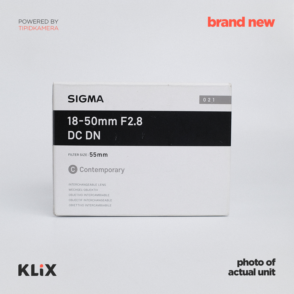 [BRAND NEW] Sigma 18-50mm f/2.8 DC DN (Sony Mount)