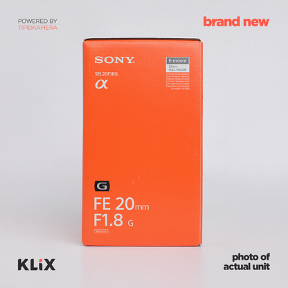 [BRAND NEW] Sony FE 20mm f/1.8 G