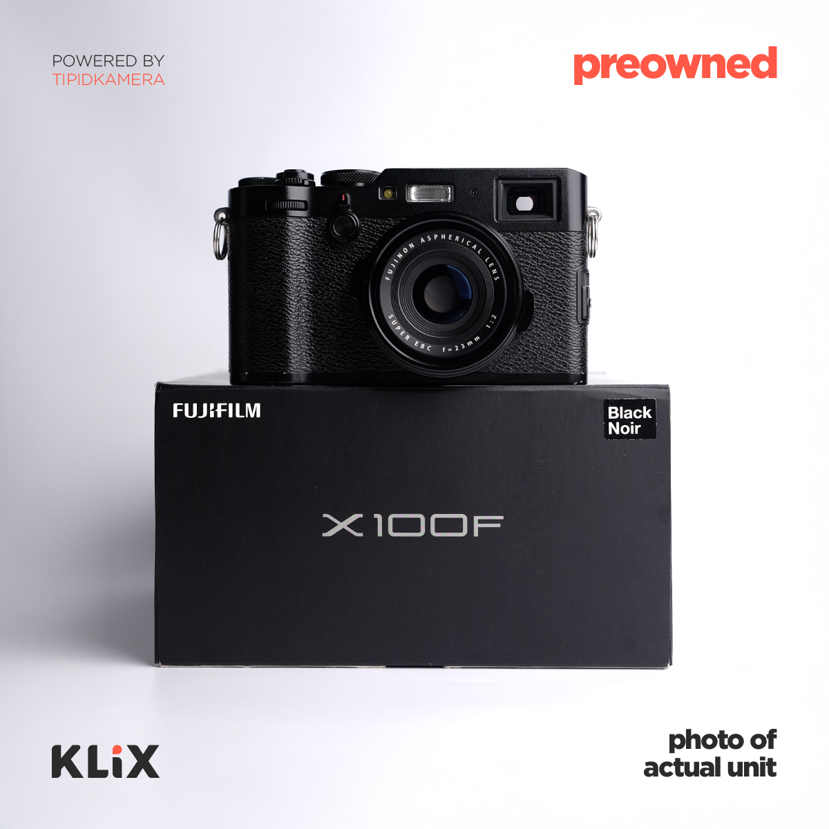 [PREOWNED] Fujifilm X100F (Black)