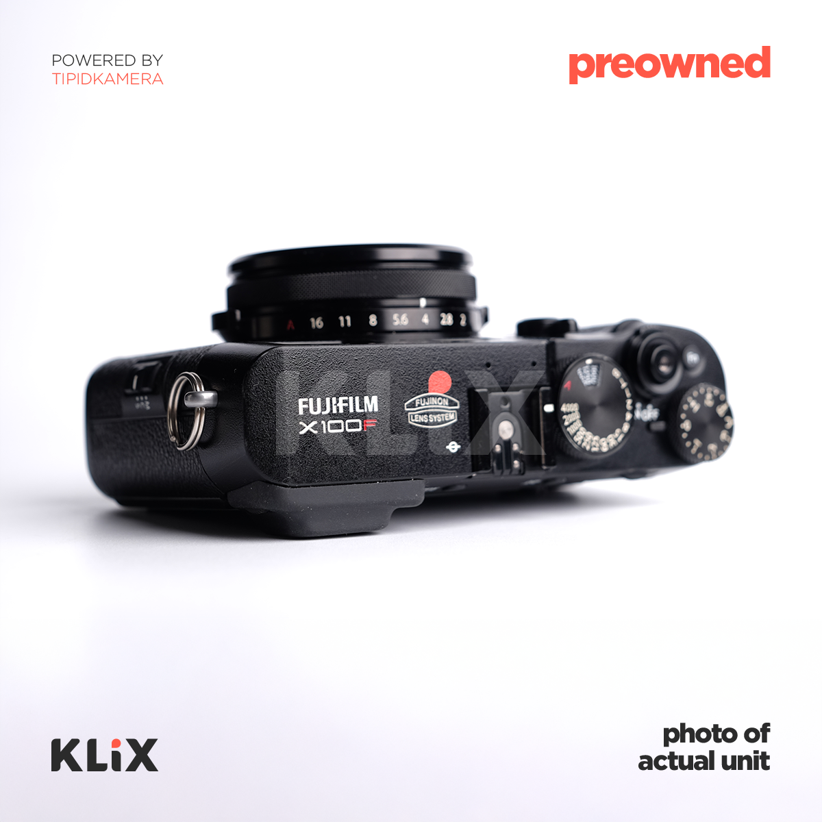 [PREOWNED] Fujifilm X100F (Black)